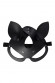 Кожаная маска кошки с ушками Кожаная маска кошки с ушками