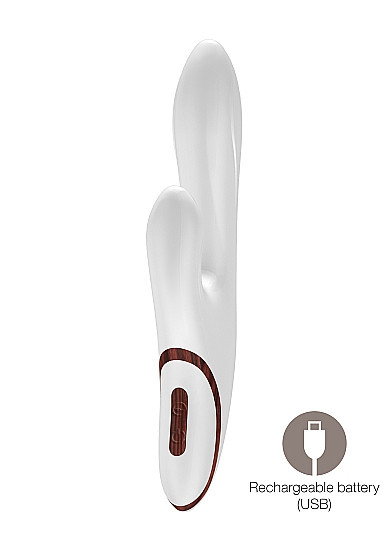 Вибромассажер со стимуляцией клитора Maple - 23 см. Вибромассажер со стимуляцией клитора Maple - 23 см.