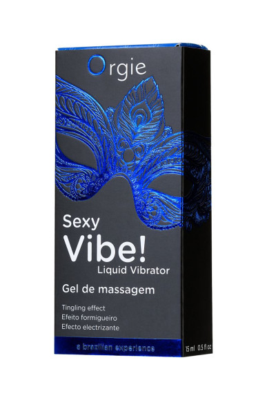 Гель для массажа ORGIE Sexy Vibe Liquid Vibrator с эффектом вибрации - 15 мл. Гель для массажа ORGIE Sexy Vibe Liquid Vibrator с эффектом вибрации - 15 мл.