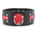 Чёрно-красный ошейник с клёпками Чёрно-красный ошейник с клёпками