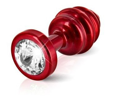 Красный анальный плаг с винтовым рельефом ANNI Ano red plated T2 - 7,5 см. Красный анальный плаг с винтовым рельефом ANNI Ano red plated T2 - 7,5 см.