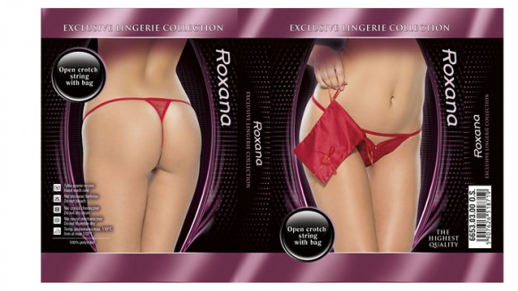 Оригинальные трусики-стринг с сумочкой в комплекте Оригинальные трусики-стринг с сумочкой в комплекте