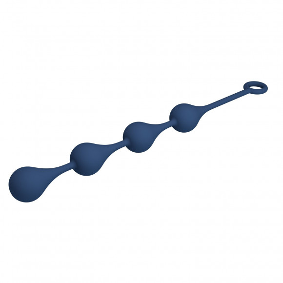 Синяя анальная цепочка - 42,6 см. Синяя анальная цепочка - 42,6 см.