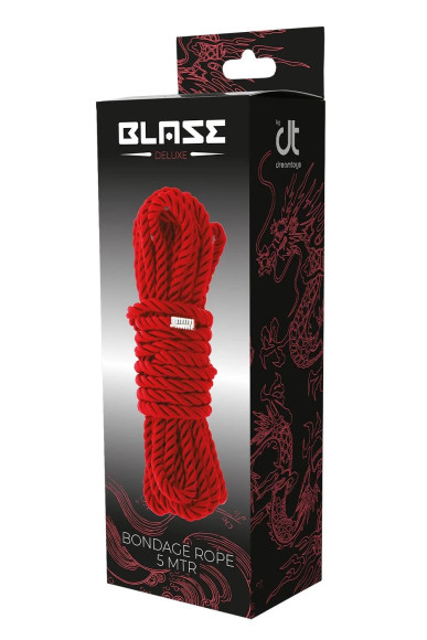 Красная веревка для шибари Deluxe Bondage Rope - 5 м. Красная веревка для шибари Deluxe Bondage Rope - 5 м.