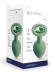 Салатовая анальная пробка с кристаллом Gamma-M - 8,1 см. Салатовая анальная пробка с кристаллом Gamma-M - 8,1 см.