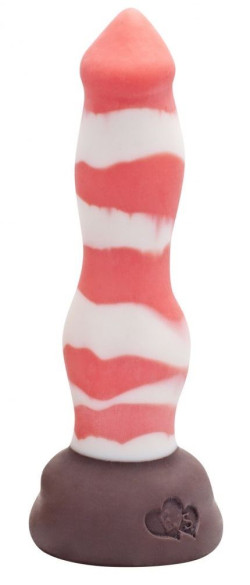 Красно-белый фаллоимитатор Лис Small - 21,5 см. Красно-белый фаллоимитатор Лис Small - 21,5 см.