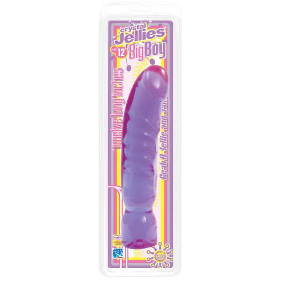 Фиолетовый фаллоимитатор Big Boy Dong Crystal Purple Jellie - 29,5 см. Фиолетовый фаллоимитатор Big Boy Dong Crystal Purple Jellie - 29,5 см.