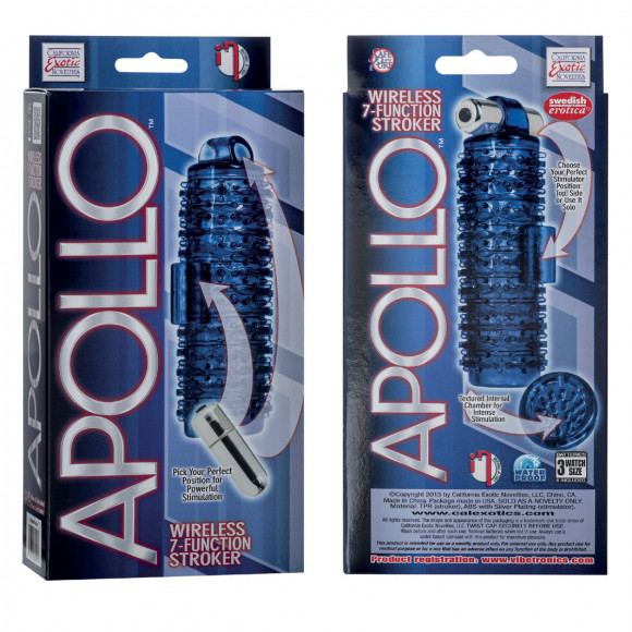 Синий мастурбатор APOLLO WRLS 7-Function Strokers Синий мастурбатор APOLLO WRLS 7-Function Strokers