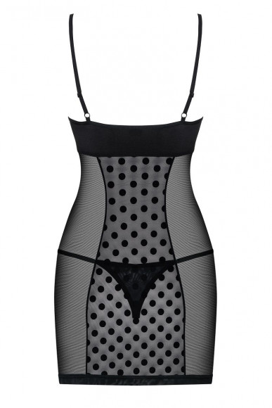 Облегающая сорочка в горошек Dotina Облегающая сорочка в горошек Dotina