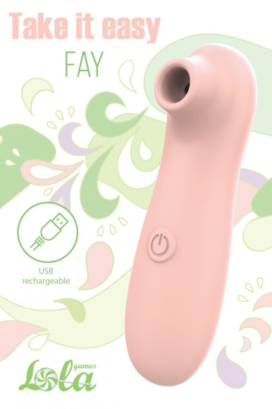 Персиковый вакуум-волновой стимулятор Fay Персиковый вакуум-волновой стимулятор Fay