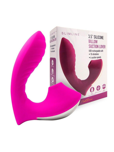 Ярко-розовый вибромассажер с вакуумной стимуляцией клитора Ярко-розовый вибромассажер с вакуумной стимуляцией клитора