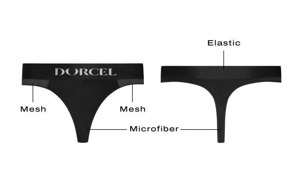 Черные трусики для ношения клиторального стимулятора Panty Lover - size L Черные трусики для ношения клиторального стимулятора Panty Lover - size L