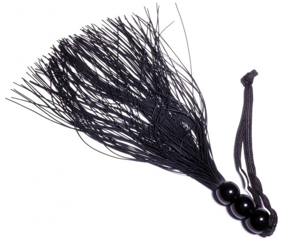 Черная силиконовая плетка - 25,4 см. Черная силиконовая плетка - 25,4 см.