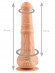 Телесный фаллоимитатор-реалистик с мошонкой - 25 см. Телесный фаллоимитатор-реалистик с мошонкой - 25 см.