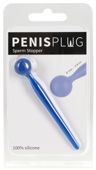 Синий уретральный стимулятор Penis Plug - 9,6 см. Синий уретральный стимулятор Penis Plug - 9,6 см.