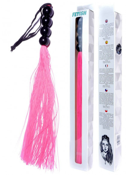 Розовая силиконовая плеть - 35,5 см. Розовая силиконовая плеть - 35,5 см.