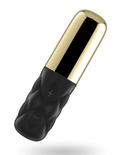 Чёрно-золотистая вибропуля Satisfyer Lovely Honey Чёрно-золотистая вибропуля Satisfyer Lovely Honey