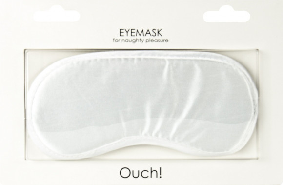 Белая плотная маска для сна и любовных игр Белая плотная маска для сна и любовных игр