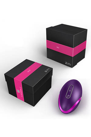 Фиолетовый вибратор для пары 2 в 1 ZINI DEUX