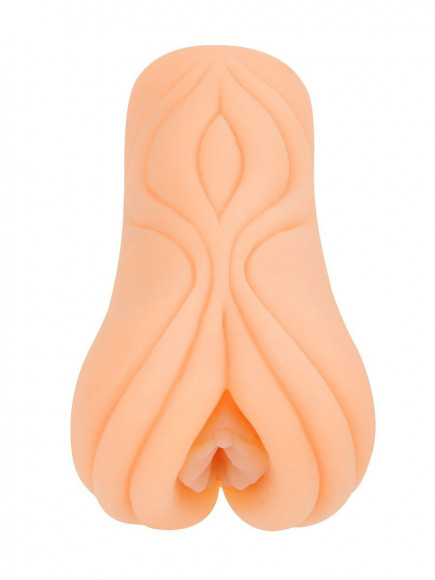 Телесный мастурбатор-вагина с рельефом на поверхности Телесный мастурбатор-вагина с рельефом на поверхности
