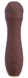 Коричневый вибратор-жезл Hazel 01 - 14 см. Коричневый вибратор-жезл Hazel 01 - 14 см.