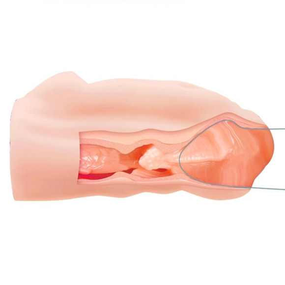 Телесный мастурбатор-вагина AVA с необычным дизайном Телесный мастурбатор-вагина AVA с необычным дизайном