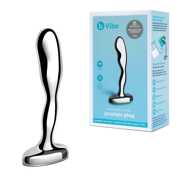 Стальной стимулятор простаты Stainless Steel Prostate Plug - 11,5 см. Стальной стимулятор простаты Stainless Steel Prostate Plug - 11,5 см.