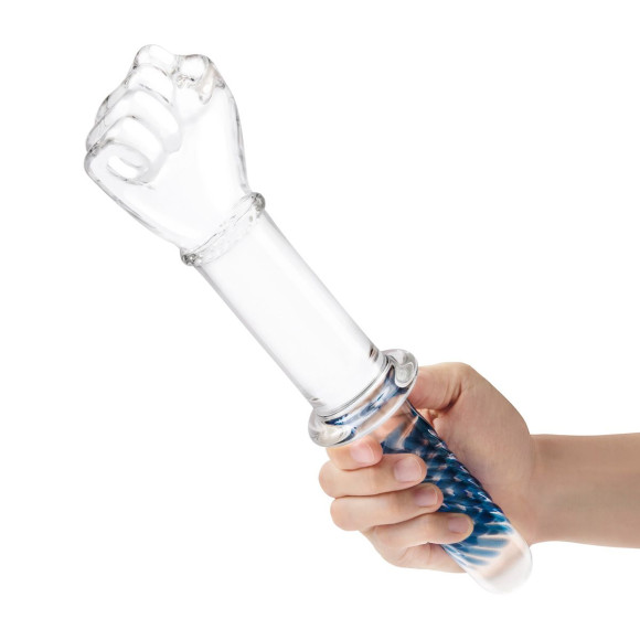 Стеклянный стимулятор в форме сжатой в кулак руки 11’’ Glass Fist Double Ended With Handle Grip - 28 см. Стеклянный стимулятор в форме сжатой в кулак руки 11’’ Glass Fist Double Ended With Handle Grip - 28 см.