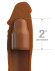 Коричневая насадка на член 2 Silicone X-tension - 20,3 см. Коричневая насадка на член 2 Silicone X-tension - 20,3 см.