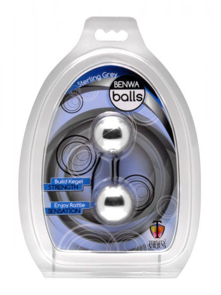 Серебристые вагинальные шарики Benwa Balls Серебристые вагинальные шарики Benwa Balls