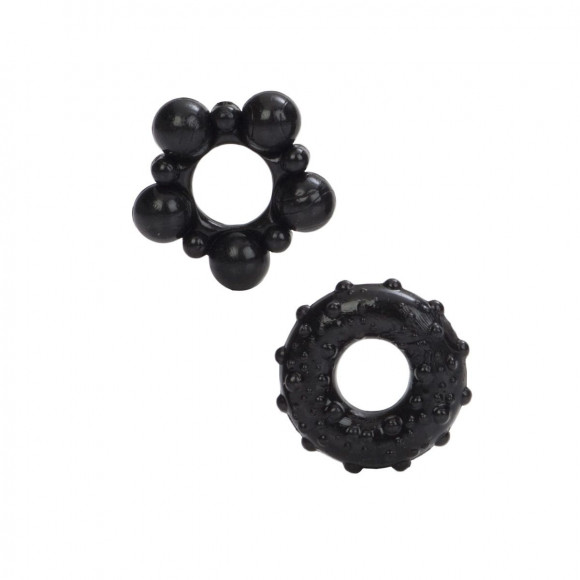 Набор из двух черных эрекционных колец MUSCLE RING Набор из двух черных эрекционных колец MUSCLE RING