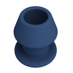 Синяя анальная пробка с открытым каналом - 8,7 см. Синяя анальная пробка с открытым каналом - 8,7 см.