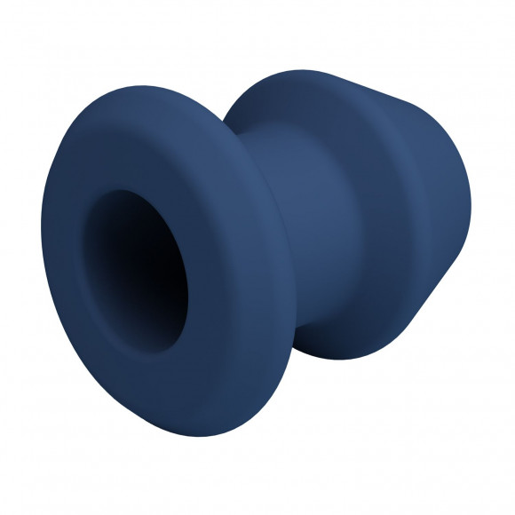 Синяя анальная пробка с открытым каналом - 8,7 см. Синяя анальная пробка с открытым каналом - 8,7 см.