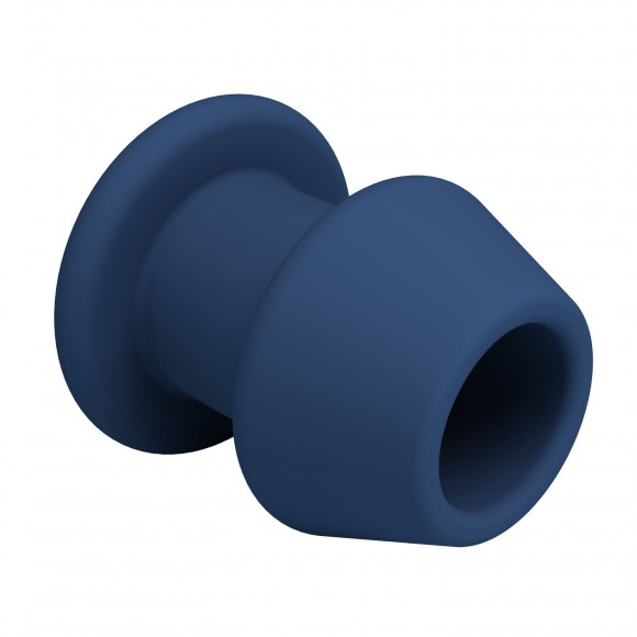 Синяя анальная пробка с открытым каналом - 8,7 см. Синяя анальная пробка с открытым каналом - 8,7 см.