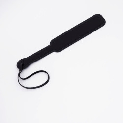 Черный кожаный паддл - 40 см. Черный кожаный паддл - 40 см.