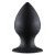 Чёрная анальная пробка Thick Anal Plug Small - 7,8 см.