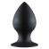 Чёрная анальная пробка Thick Anal Plug Small - 7,8 см.