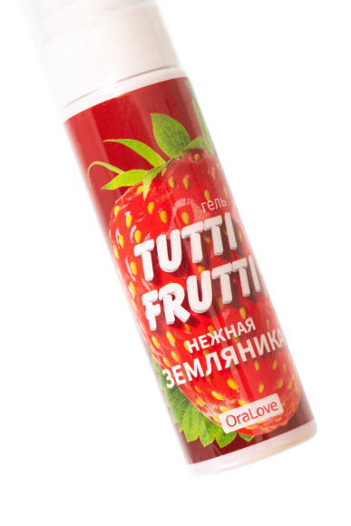 Гель-смазка Tutti-Frutti с земляничным вкусом - 30 гр. Гель-смазка Tutti-Frutti с земляничным вкусом - 30 гр.