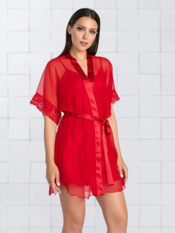 Легкий шифоновый халатик-кимоно Легкий шифоновый халатик-кимоно