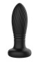 Черная анальная пробка с вибрацией и LED-подсветкой - 11,9 см. Черная анальная пробка с вибрацией и LED-подсветкой - 11,9 см.