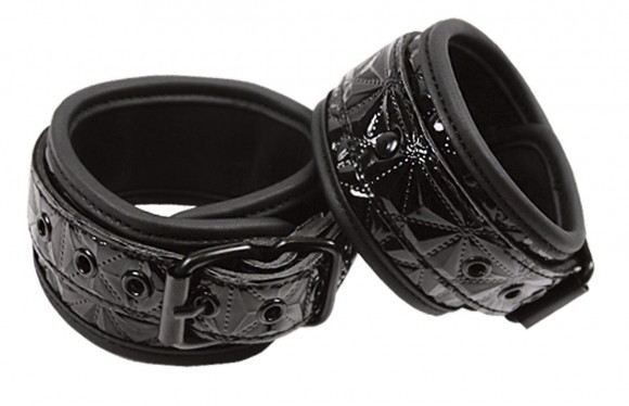 Черные оковы на ноги Sinful Ankle Cuffs