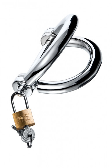 Серебристые наручники Metal в форме восьмерки - размер L Серебристые наручники Metal в форме восьмерки - размер L