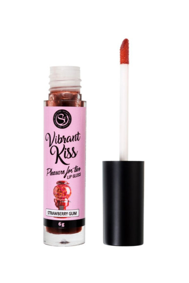 Возбуждающий бальзам для губ со вкусом клубничной жвачки - 15 мл. Возбуждающий бальзам для губ со вкусом клубничной жвачки - 15 мл.