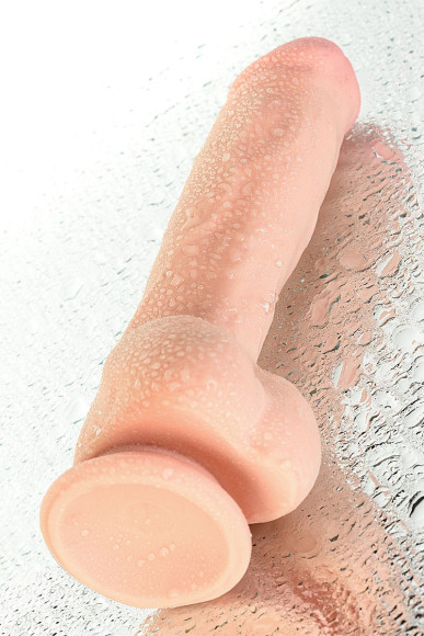 Телесный реалистичный вибратор-ротатор Ulric - 24 см. Телесный реалистичный вибратор-ротатор Ulric - 24 см.