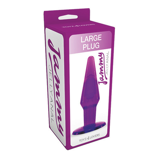 Большая фиолетовая анальная пробка JAMMY JELLY ANAL LARGE PLUG VIOLET - 13,5 см. Большая фиолетовая анальная пробка JAMMY JELLY ANAL LARGE PLUG VIOLET - 13,5 см.