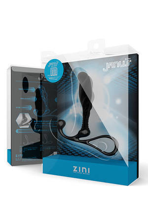 Средний черный массажер простаты ZINI JANUS ANTI-SHOCK