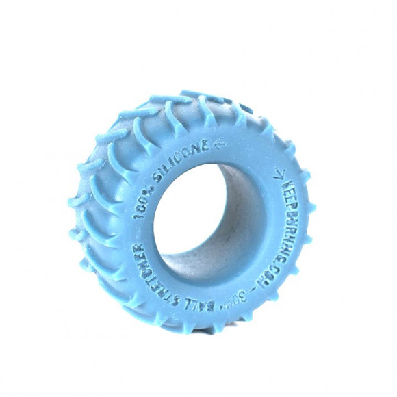 Голубое эрекционное кольцо в форме шины Голубое эрекционное кольцо в форме шины