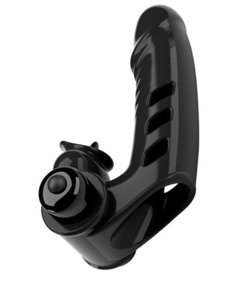 Черная вибронасадка на палец Corbin - 11 см. Черная вибронасадка на палец Corbin - 11 см.