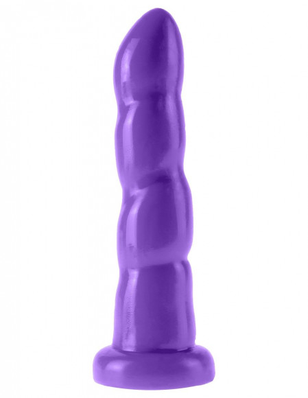 Фиолетовый стимулятор на присоске 6 Twister - 18,4 см. Фиолетовый стимулятор на присоске 6 Twister - 18,4 см.