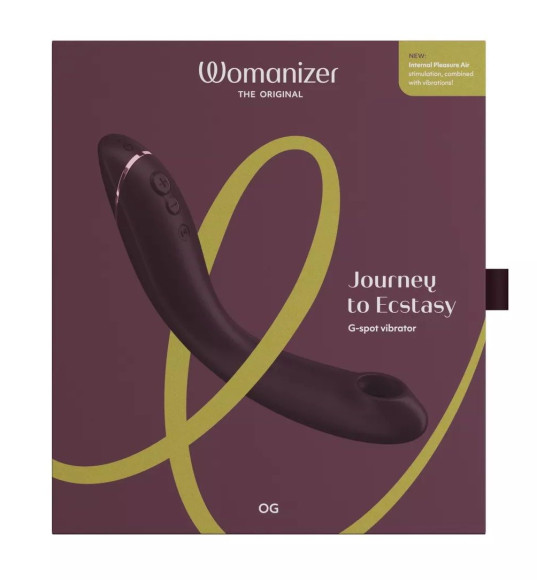 Сливовый стимулятор G-точки Womanizer OG c технологией Pleasure Air и вибрацией - 17,7 см. Сливовый стимулятор G-точки Womanizer OG c технологией Pleasure Air и вибрацией - 17,7 см.